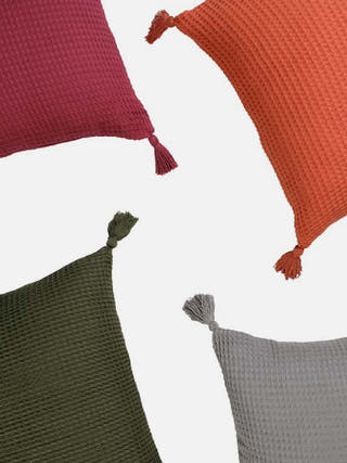 Waffle Woven Cushion Cover The Greige Warp