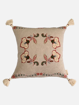 Ruhe Floral Printed Cushion Cover Multi Colour The Greige Warp