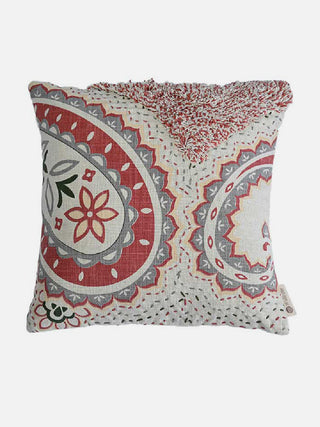 Ruhe Printed Shag Cushion Cover Multi Colour The Greige Warp