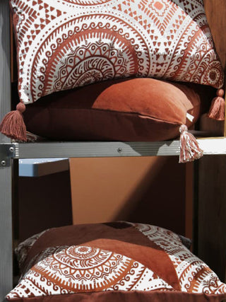 Makhamalee Terra Solid Cushion Cover Rust The Greige Warp