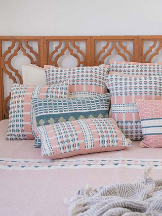 Meraki Cushion Cover Pink The Greige Warp