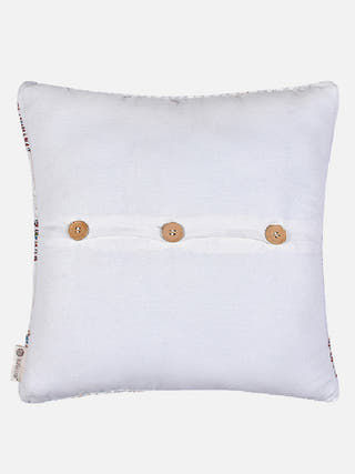 Banaras Verandah Cushion Cover Sandstone White The Greige Warp