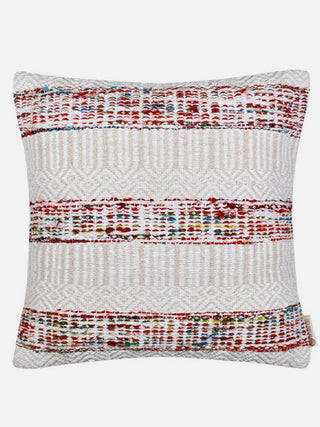 Banaras Verandah Cushion Cover Sandstone White The Greige Warp