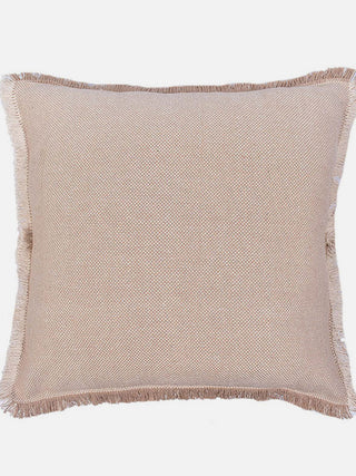 Ombre Fringy Dusky Vanilla Cushion Beige Natural And Brown The Greige Warp