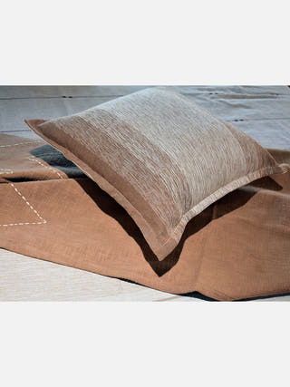 Classic Ombre Cushion Beige Natural And Brown The Greige Warp