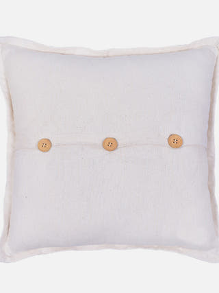 Earthbound Broken Rib Cushion Cover Pearl White The Greige Warp