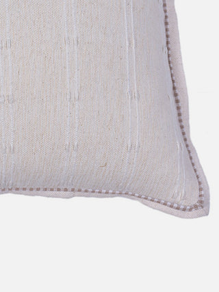 Earthbound Broken Rib Cushion Cover Pearl White The Greige Warp