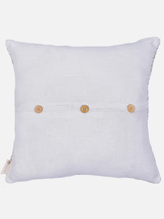 Earthbound Zigzag Medley Cushion Cover White And Beige The Greige Warp