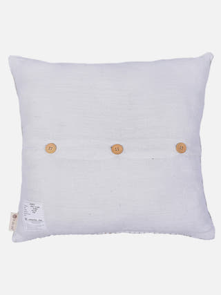Earthbound Diamond & Stripe Cushion Cover White And Beige The Greige Warp