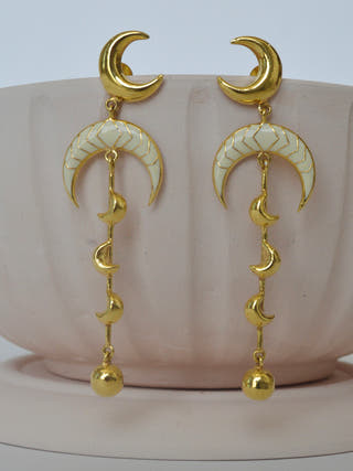 Luna Earrings Dangle Earrings The Loom Art