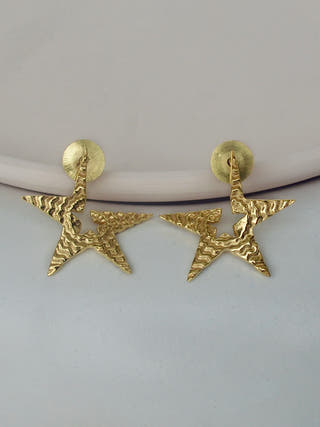 Tinted Star Statement Stud Earrings The Loom Art