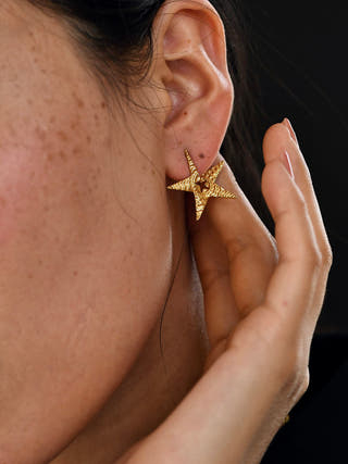 Tinted Star Statement Stud Earrings The Loom Art