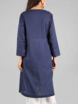 Zoya Tunic Navy Vasstram
