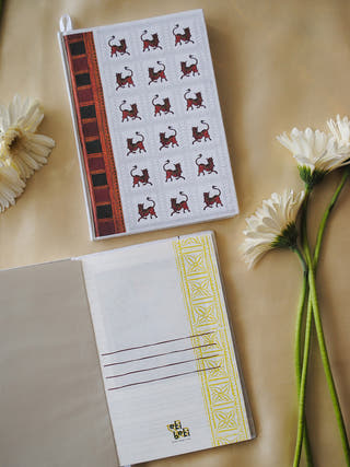 Chitrakathi Varaaha Journal  Sketchbook White Ekibeki