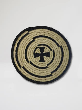 Handmade Wall Decor of Sabai Grass 12' Whe