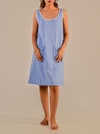 Someone Like You Shift Dress - Vista blue Windie