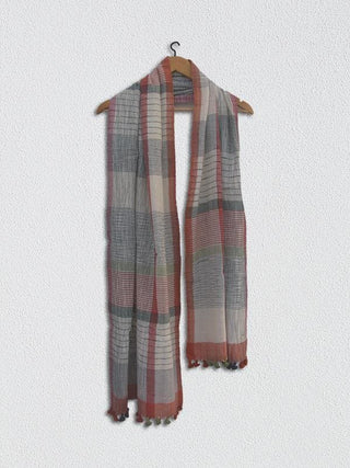  Fringed Border Stole by WomenWeave sold by Flourish