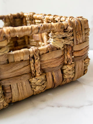 Woven Basket Brown Byora Homes