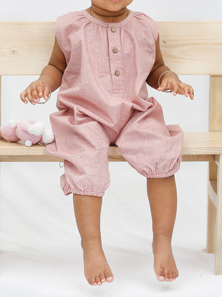 PIKOO Busy Bee Playsuit Pink Young Earthlings