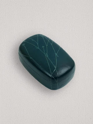 Papier Mache Keepsake Box Teal Zaina