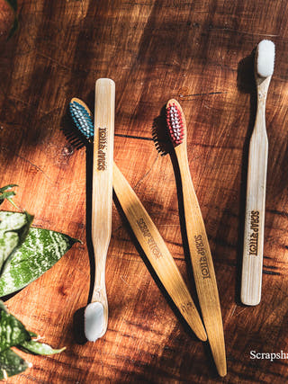 Bamboo Clean Toothbrush Family Pack Scrapshala