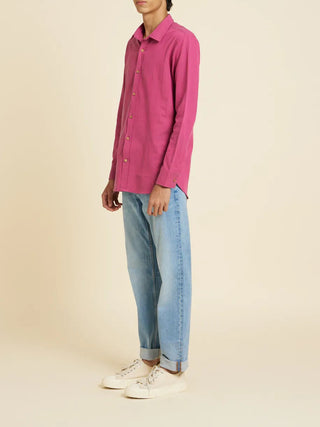 Handloom Shirt Rose Violet Patrah