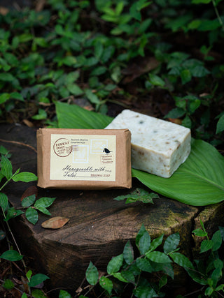 Honey suckle with Tulasi beeswax soap Forest Post