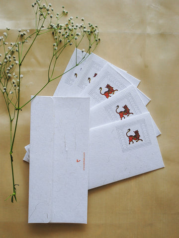 Chitrakathi Envelope Peacock - Set Of 6
