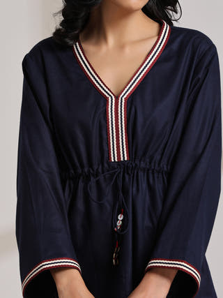 BASANT Cecil Top Navy Vasstram