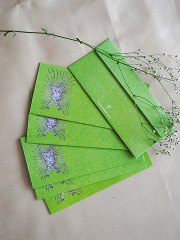 Gond Waghoba Envelope  Green - Set Of 6