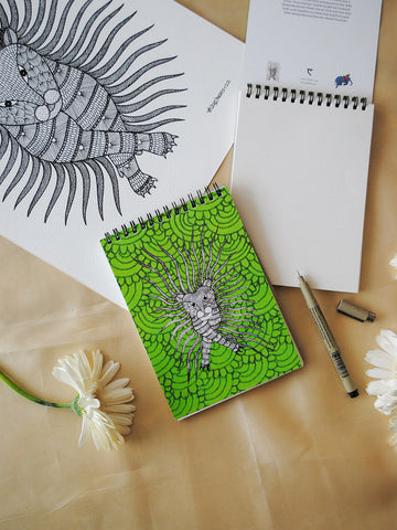 Gond Wagobha Sketchbook Green